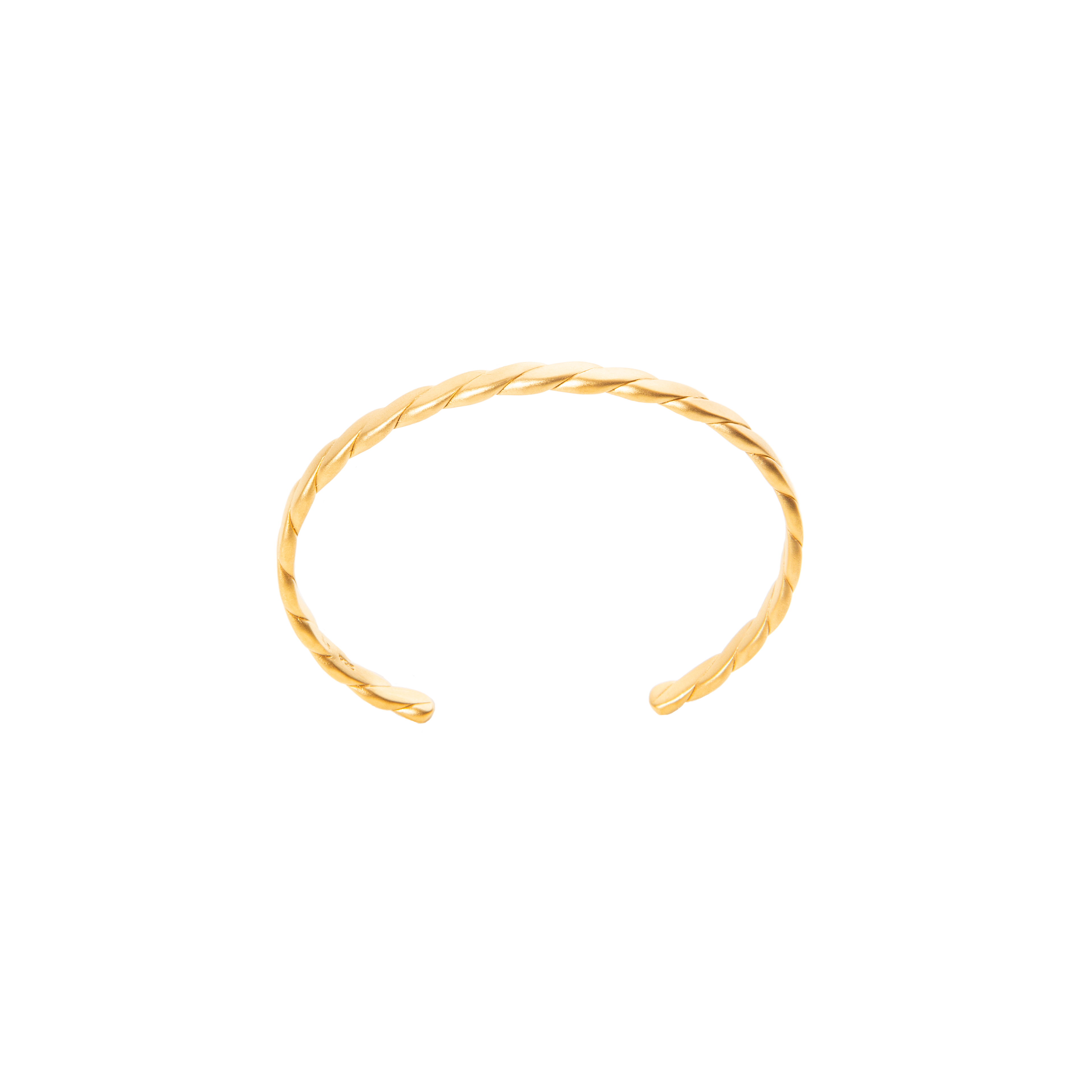 Bracelet Bangle 24K Gold Plated Silver Frosted Susan Brandt Jewelry