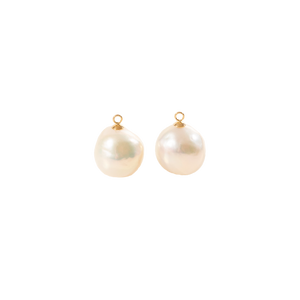 Pendants for Earrings 14K Solid Gold with White Freshwater Pearls by Susan Brandt Jewelry